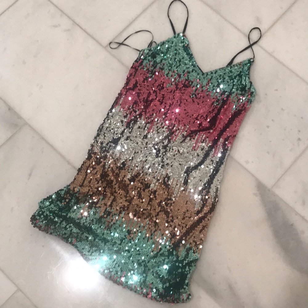 Express sz small sequin dress